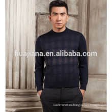 suéter jacquard de cachemira de invierno para hombres